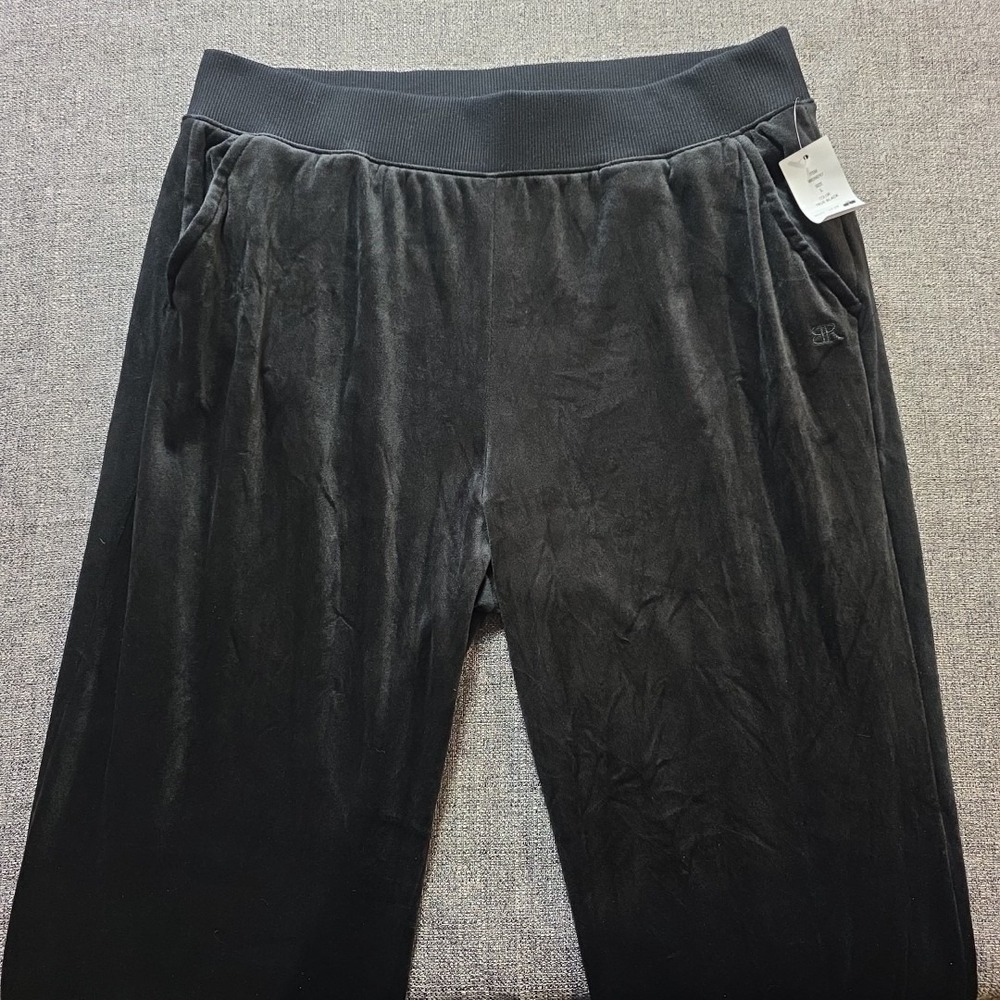 Banana Republic Jogger Womens True Black‎ Size L Velvet Voulur